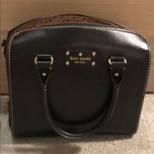 Kate Spade New York Black Leather Satchel